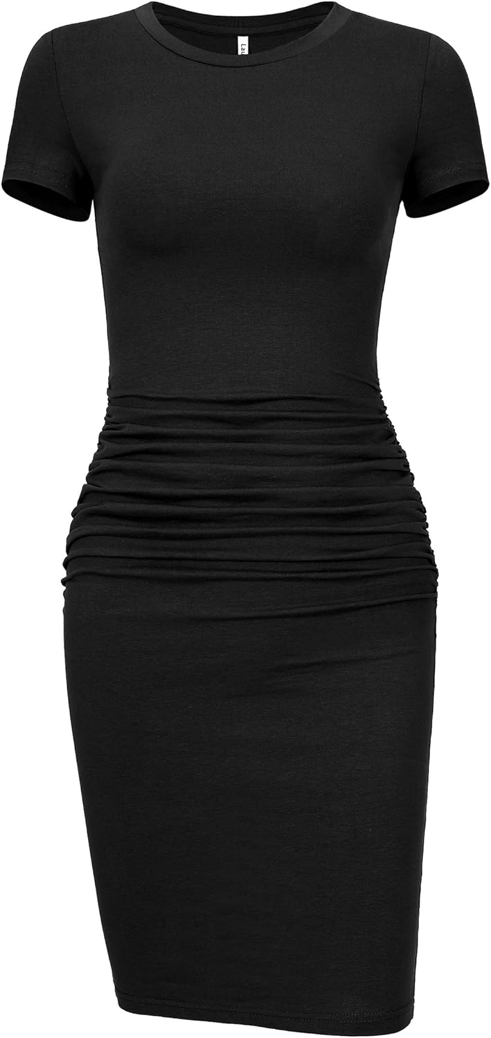 Women'S Short Sleeve Sundress 2025 Trendy Casual Outfits