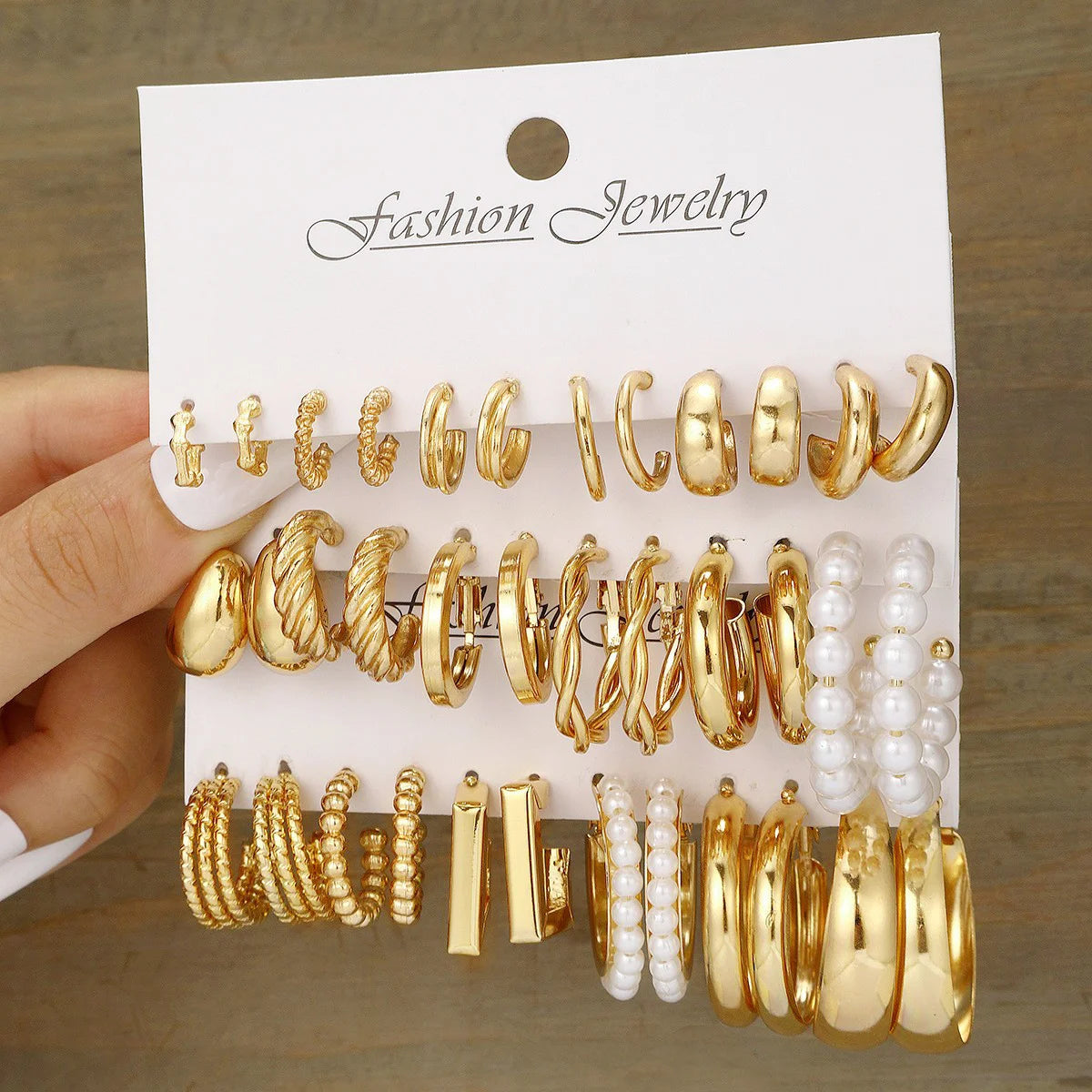 Fashion Hoop Earrings Set for Women Vintage Bohemian