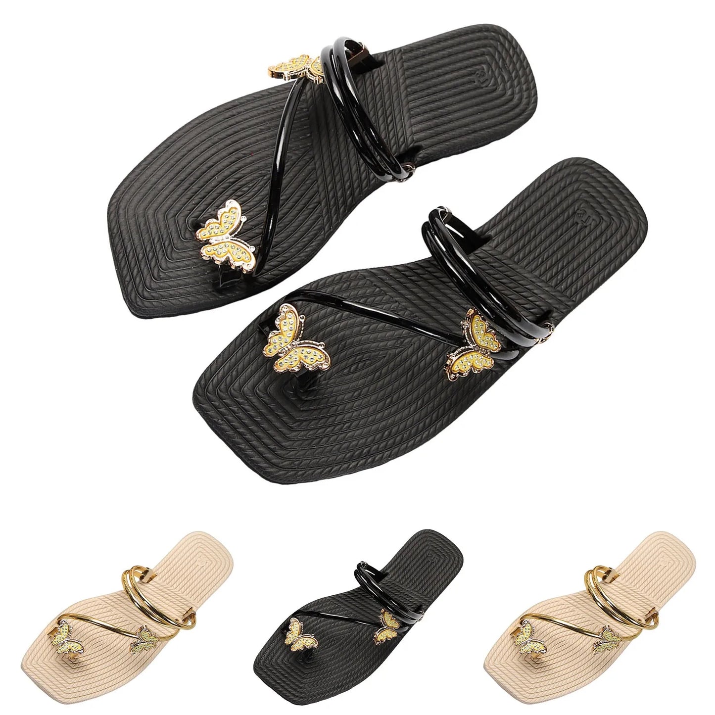 Fashionable Butterfly Pinch Toe Sandal