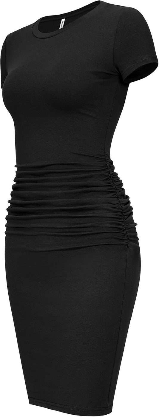 Women'S Short Sleeve Sundress 2025 Trendy Casual Outfits