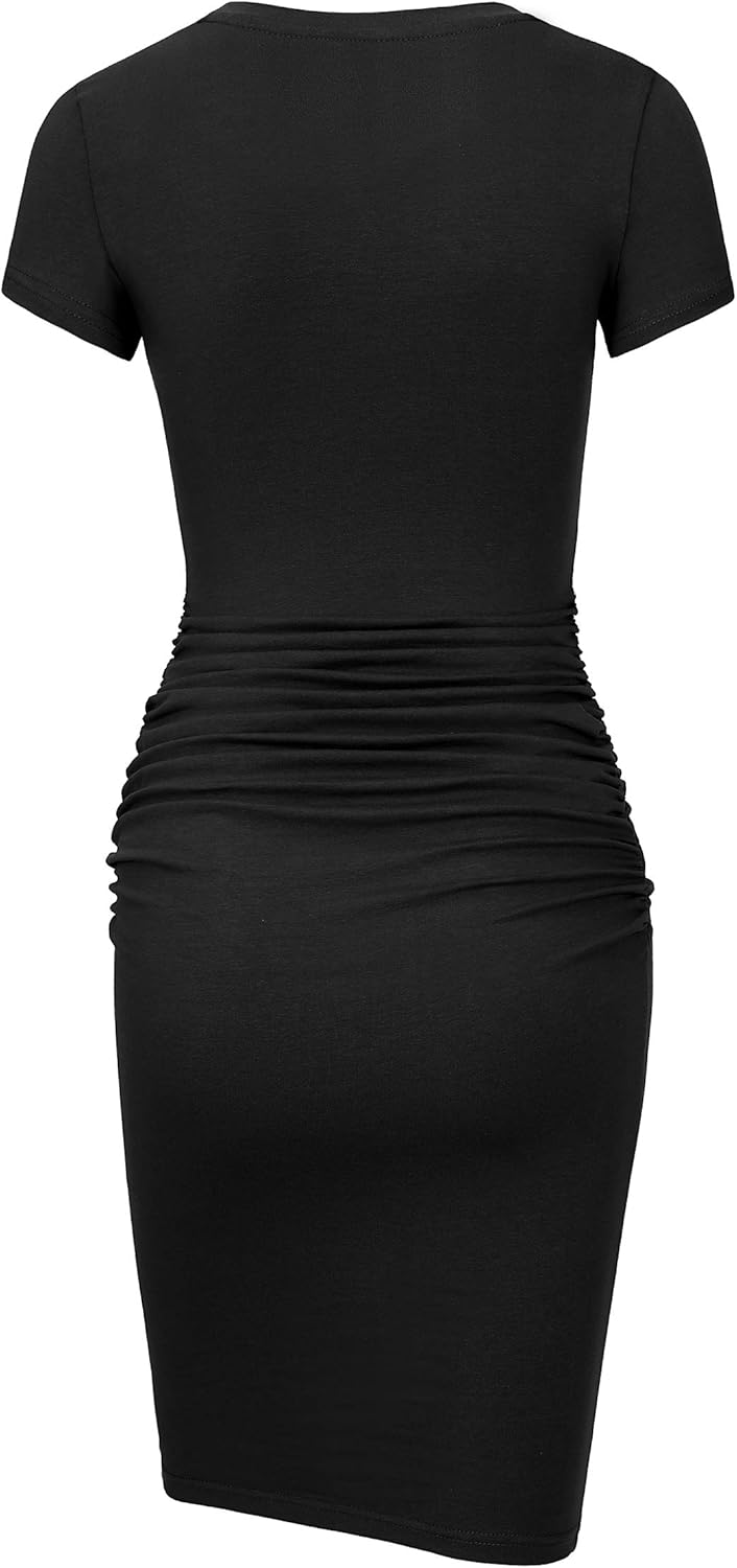 Women'S Short Sleeve Sundress 2025 Trendy Casual Outfits