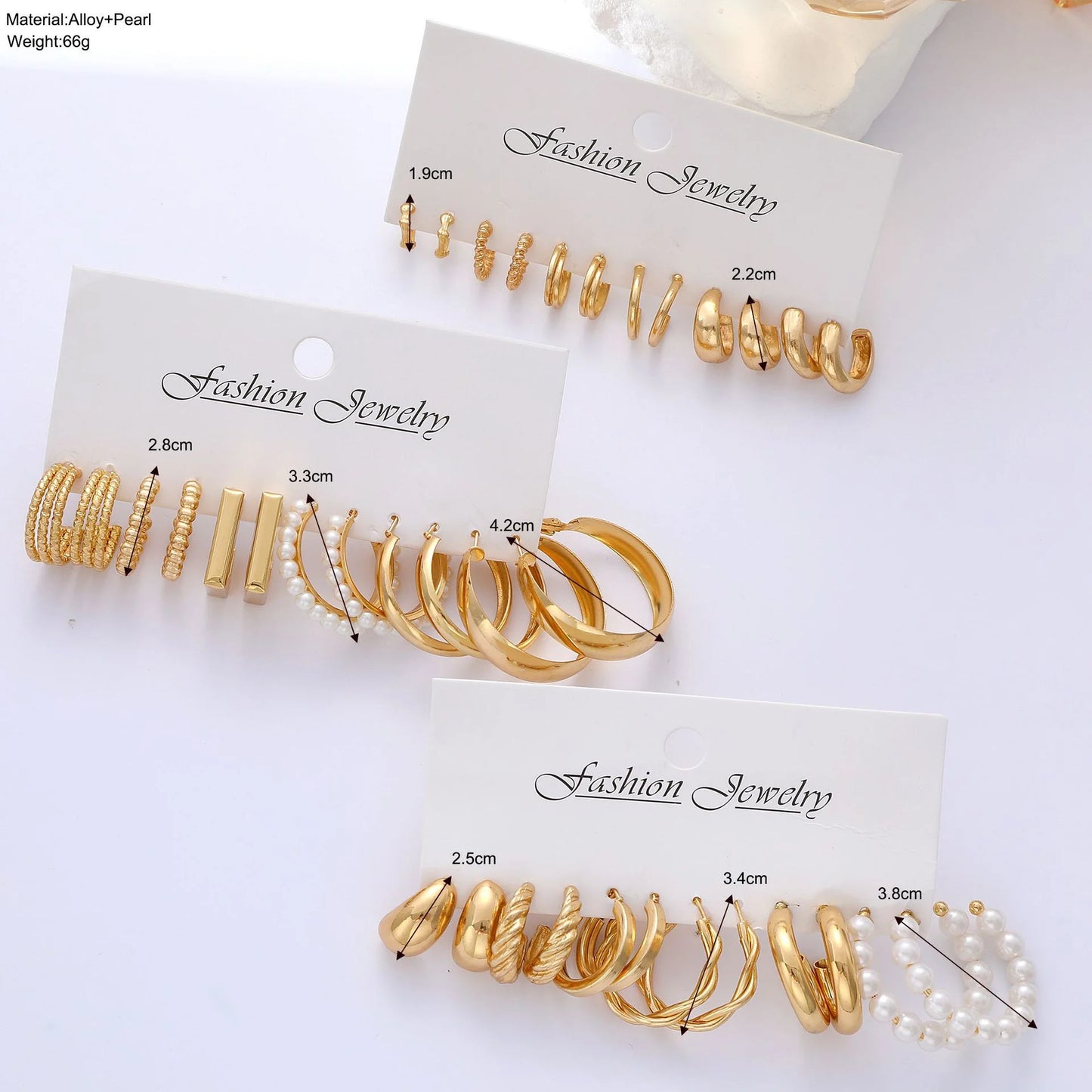 Fashion Hoop Earrings Set for Women Vintage Bohemian 